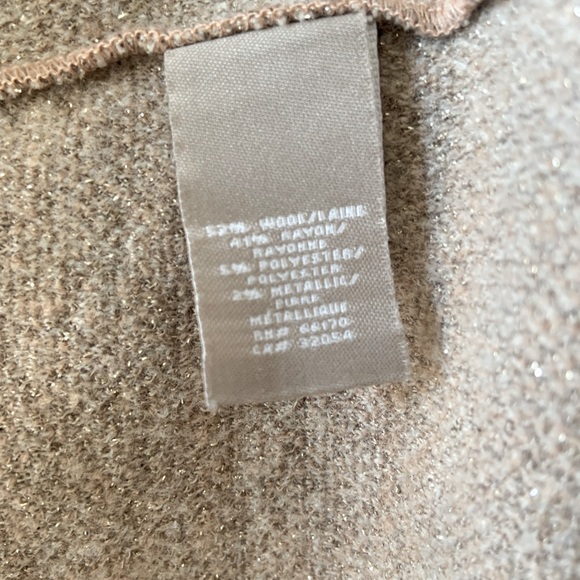 Knitted and Knotted,  neutral floral wool blend XS pencil dress - Picture 10 of 13